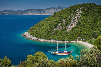 Map of the cruise route for Marmaris-South Dodecanese-Marmaris, private yacht rental,
www.barbarosyachting.com